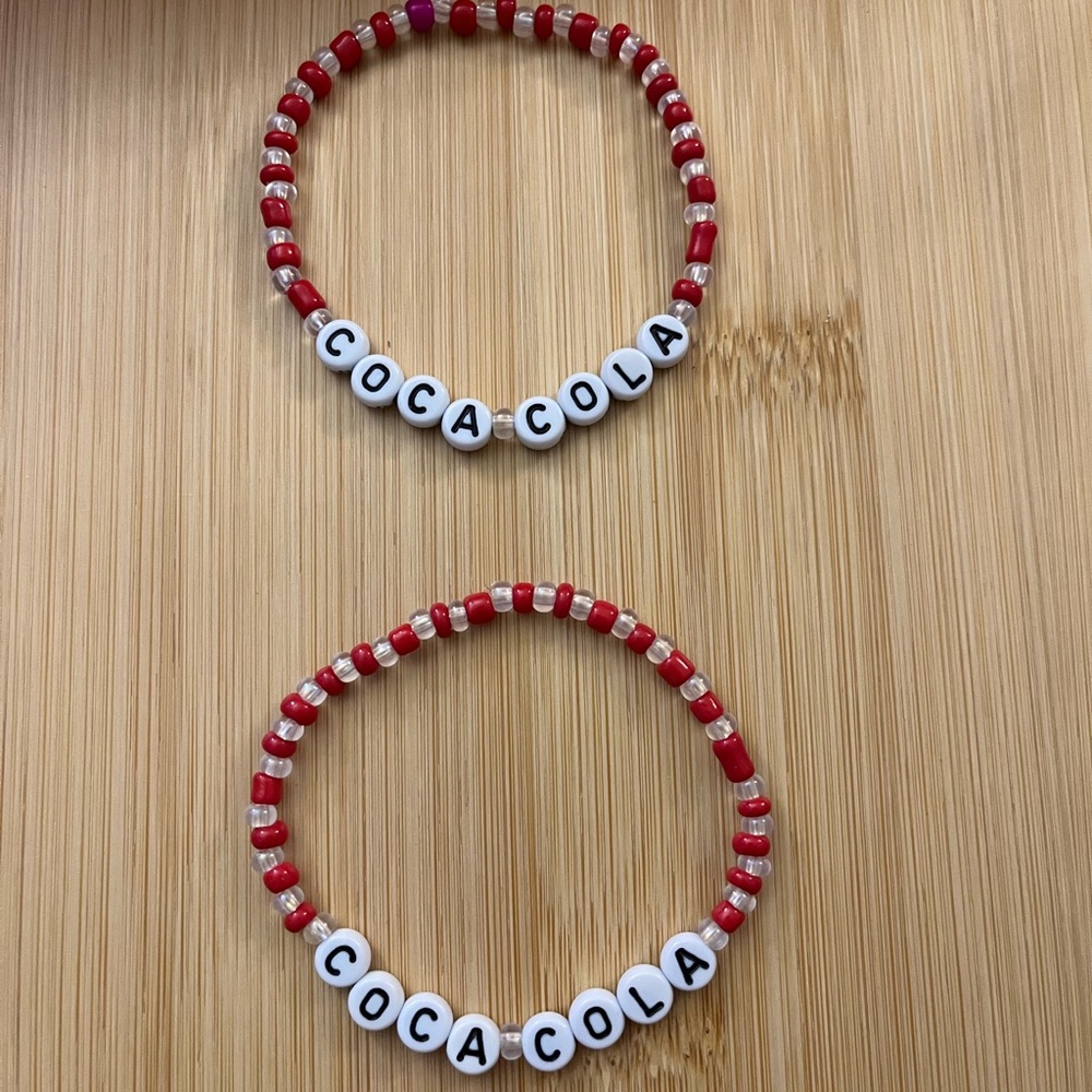 Coca-Cola Beaded Bracelet